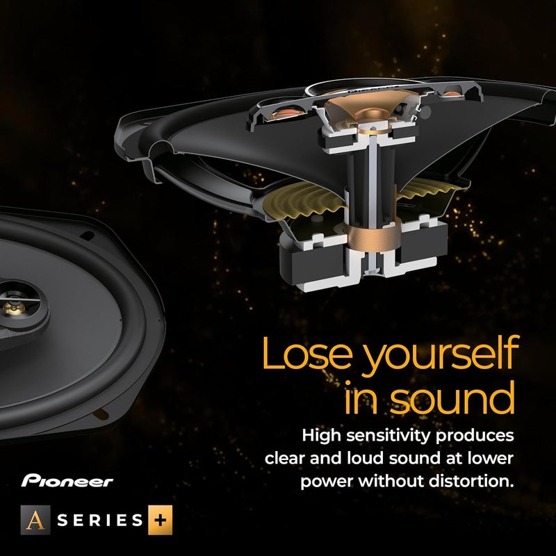 Pioneer TS-A1081F 10 cm 2-Way Coaxial Speaker Set (230W Max, 50W RMS) - Image 5